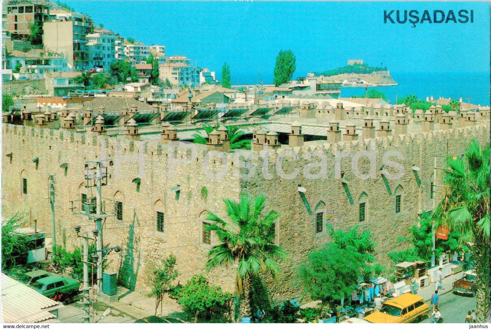 Kusadasi - A view from Kervansaray - 1990 - Turkey - used - JH Postcards