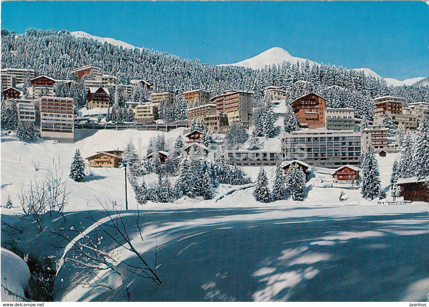 Arosa dorfmitte 1800 m - 1973 - Switzerland - used - JH Postcards