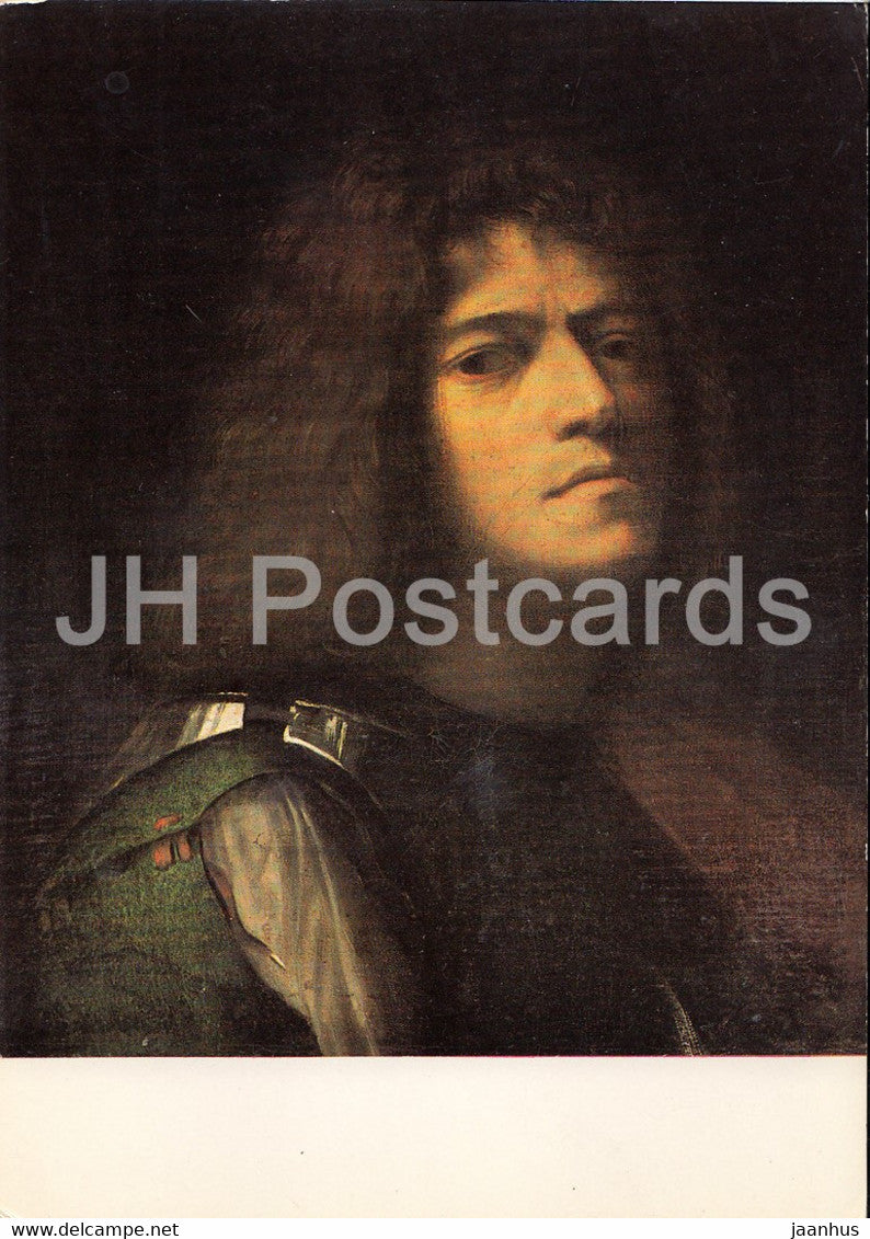 painting by Giorgione - Selbstbildnis - Self Portrait - Italian art - Germany - unused - JH Postcards