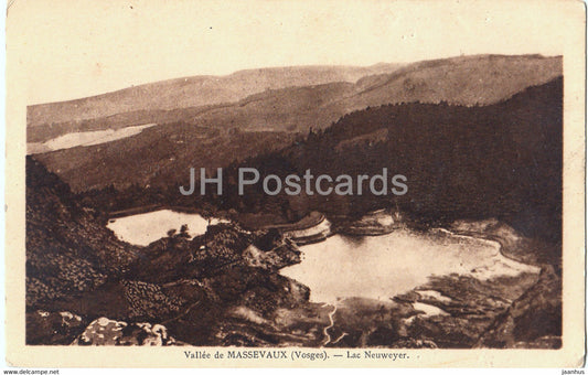 Vallee de Massevaux - Lac Neuweyer - old postcard - France - used - JH Postcards