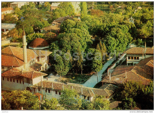 general view of the former Khan's Palace - Bakhchysarai Museum - Crimea - 1971 - Ukraine USSR - unused - JH Postcards