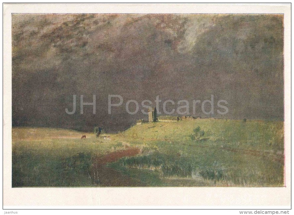 painting by A. Kuindzhi - After the Storm , 1879 - russian art - unused - JH Postcards