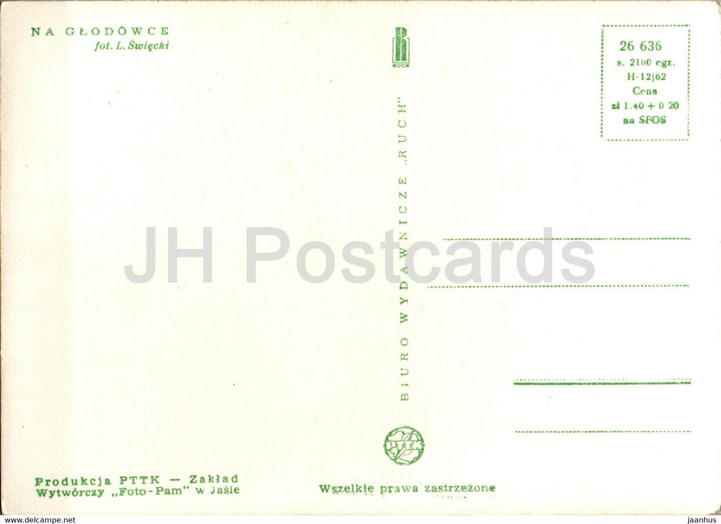 Na Glodowce - old postcard - 26636 - Poland - unused