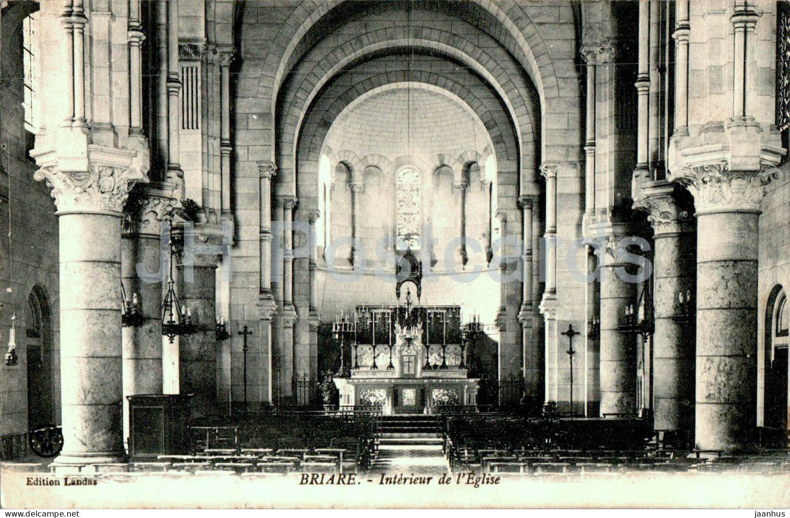 Briare - Interieur de l'Eglise - church - old postcard - 1911 - France - used - JH Postcards