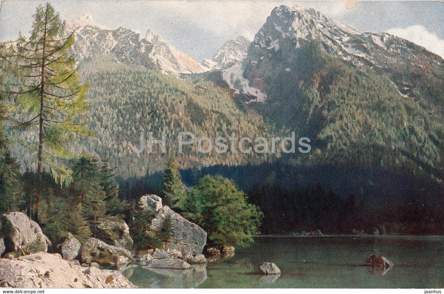 Berchtesgaden - Hintersee - 1365 - old postcard - Germany - unused - JH Postcards