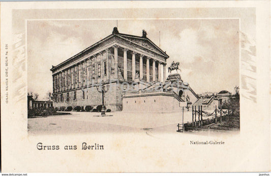 Gruss aus Berlin - National Galerie - 536 - old postcard - Germany - unused - JH Postcards