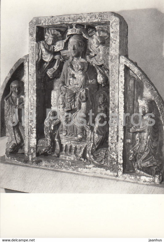 Praha - Prague - Basilika of St George - tympanum - Romanic Period Prague - Czechoslovakia - Czech Republic - unused - JH Postcards