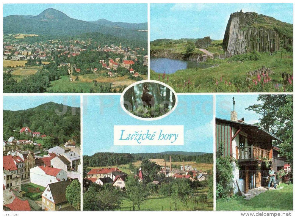 Luzicke Hory - Novy Bor - Panska skala - Ceska Kamenice - Kytlice - Ceska Lipa - Czechoslovakia - Czech - unused - JH Postcards
