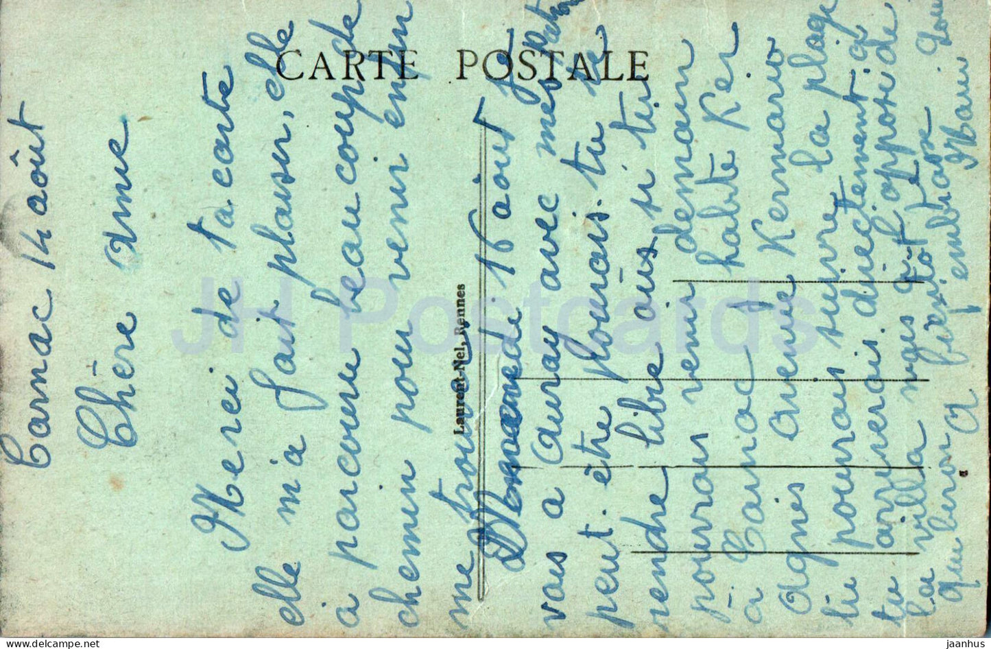 Carnac - Les Alignements de Kermario - 3033 - carte postale ancienne - France - oblitéré 