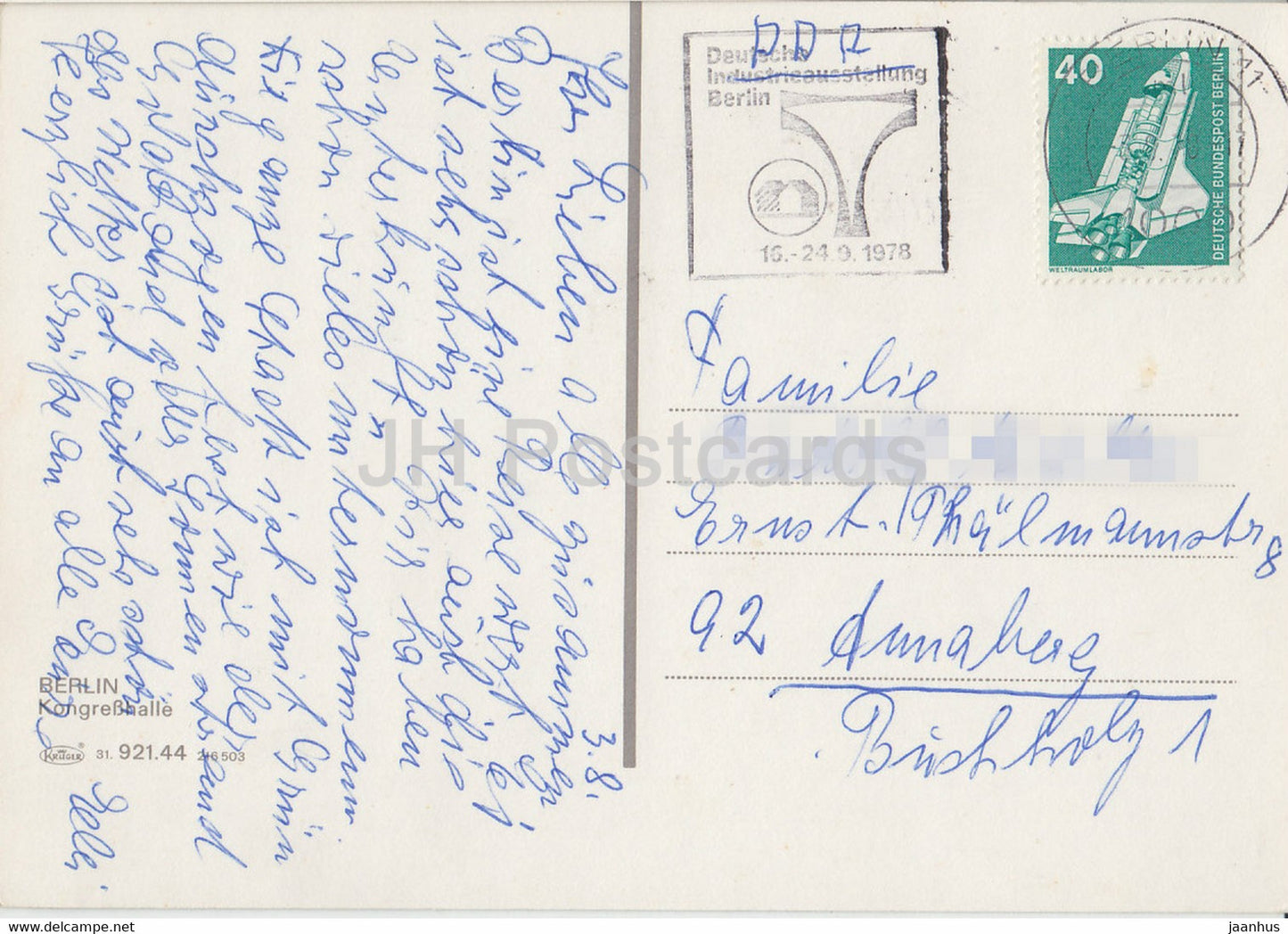 Berlin – Kongresshalle – 1978 – Deutschland – gebraucht