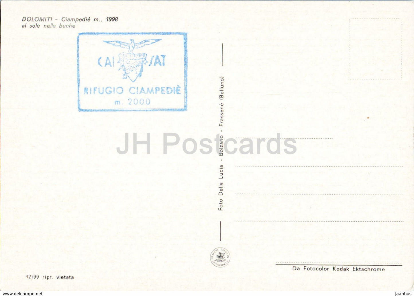 Ciampedie - Dolomiti - al sole nelle buche - Italien - unbenutzt