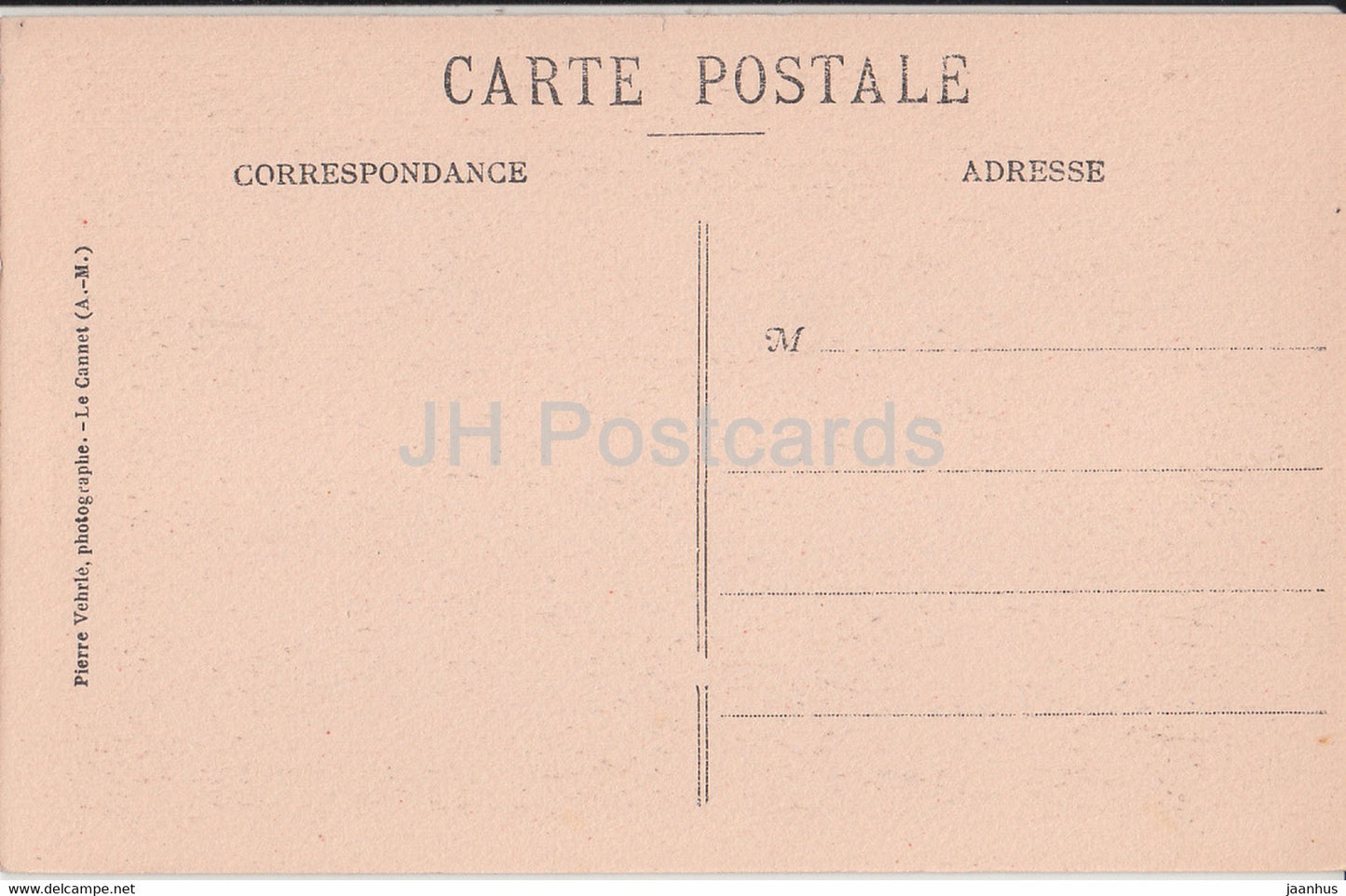 Le Cannet pres Cannes - L'Eglise Sainte Catherine - Vue a travers le Oliviers - alte Postkarte - Frankreich - unbenutzt