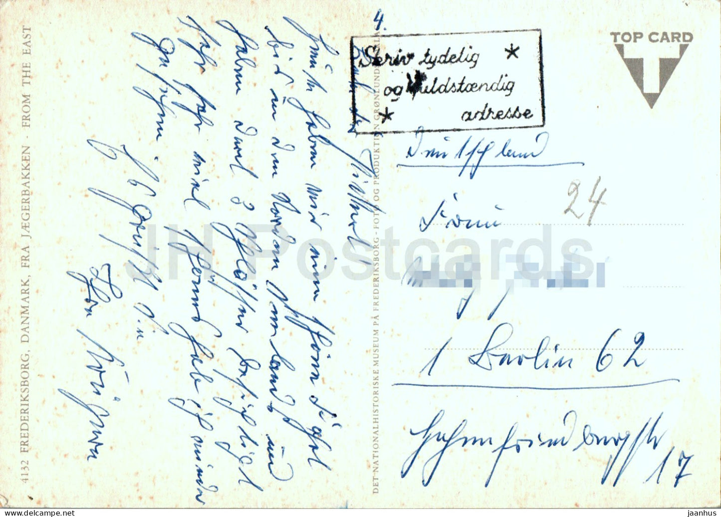 Frederiksborg - Fra Jaegerbakken - From the East - castle - 4132 - Denmark - used