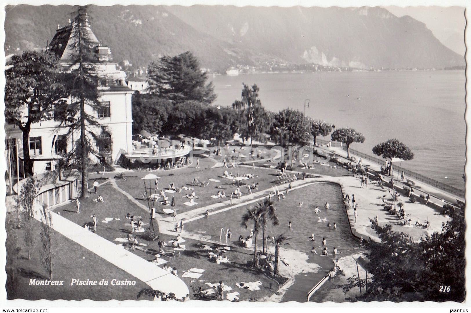 Montreux - Piscine du Casino - 216 - Switzerland - 1958 - used - JH Postcards