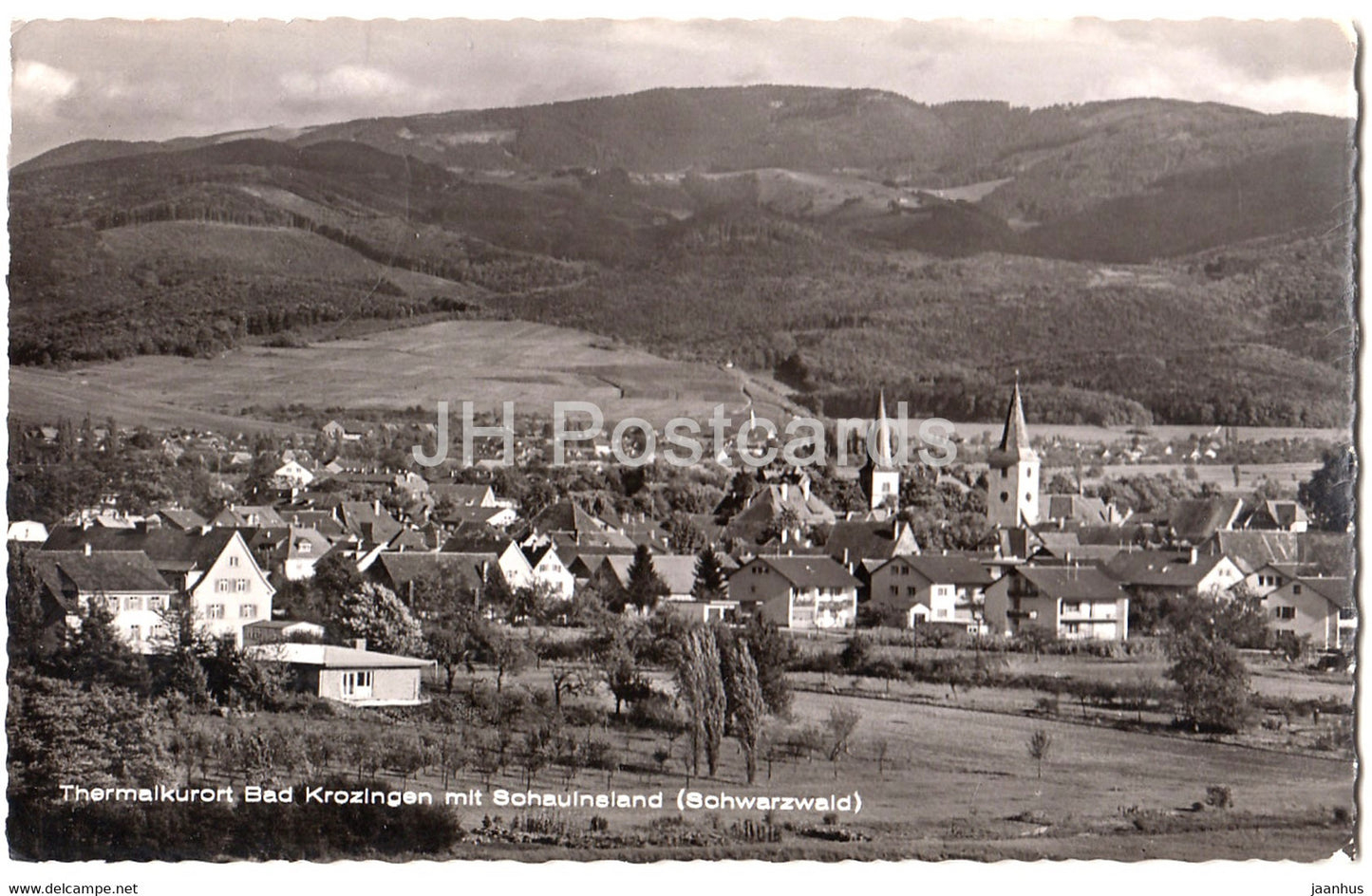 Thermalkurort Bad Krozingen mit Sohauinsland - Schwarzwald - 1962 - Germany - used - JH Postcards