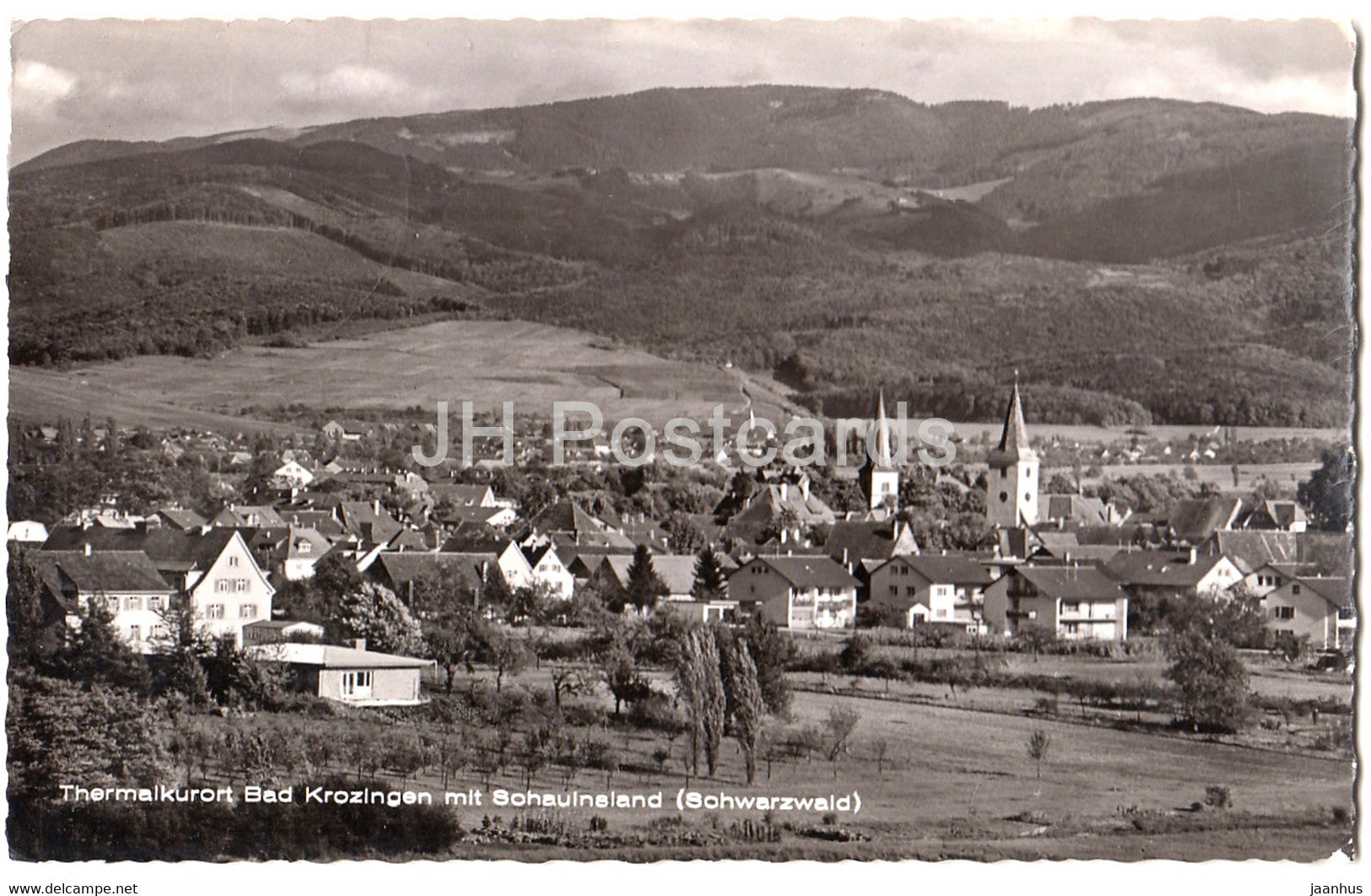 Thermalkurort Bad Krozingen mit Sohauinsland - Schwarzwald - 1962 - Germany - used - JH Postcards