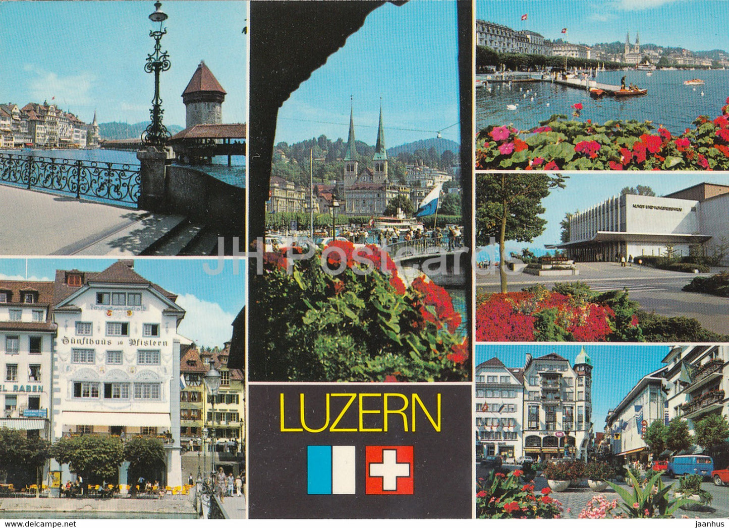 Luzern - Lucerne - multiview - 10589 - 1984 - Switzerland - used - JH Postcards