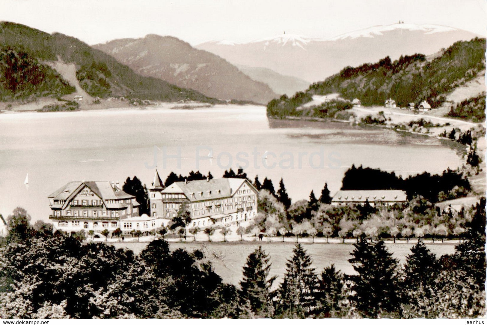 Titisee 860 m M sudl Schwarzwald - old postcard - 1956 - Germany - used - JH Postcards