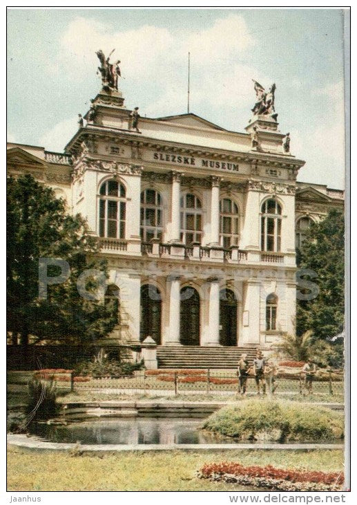 Opava - The exhibition building of the Silesian Museum - Czechoslovakia - Czech - used 1963 - JH Postcards