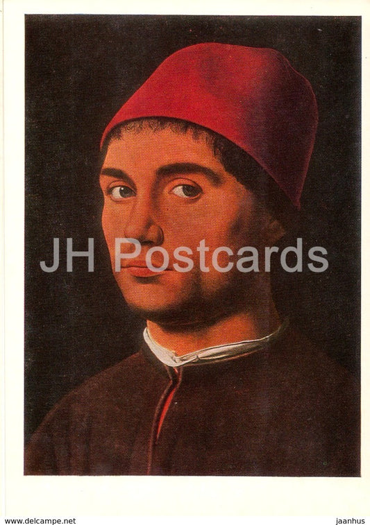 Painting by Antonello da Messina - Portrait of a Man - Italian art - 1978 - Russia USSR - unused - JH Postcards