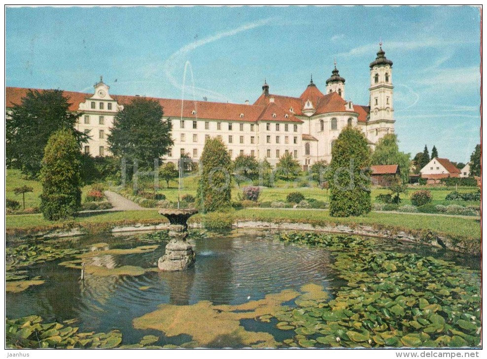 Benediktinerabtei Ottobeuren - abbey - Germany - gelaufen - JH Postcards