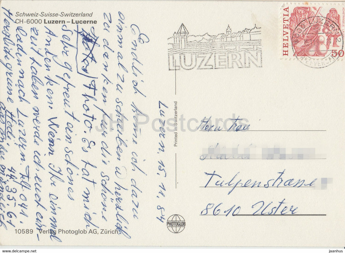 Luzern - Lucerne - multiview - 10589 - 1984 - Suisse - d'occasion