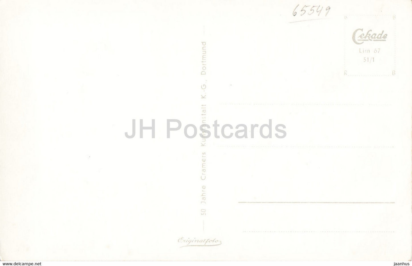 Limburg an der Lahn - Lahnbrucke mit heiligem Nepomuk und Dom - old postcard - Germany - unused