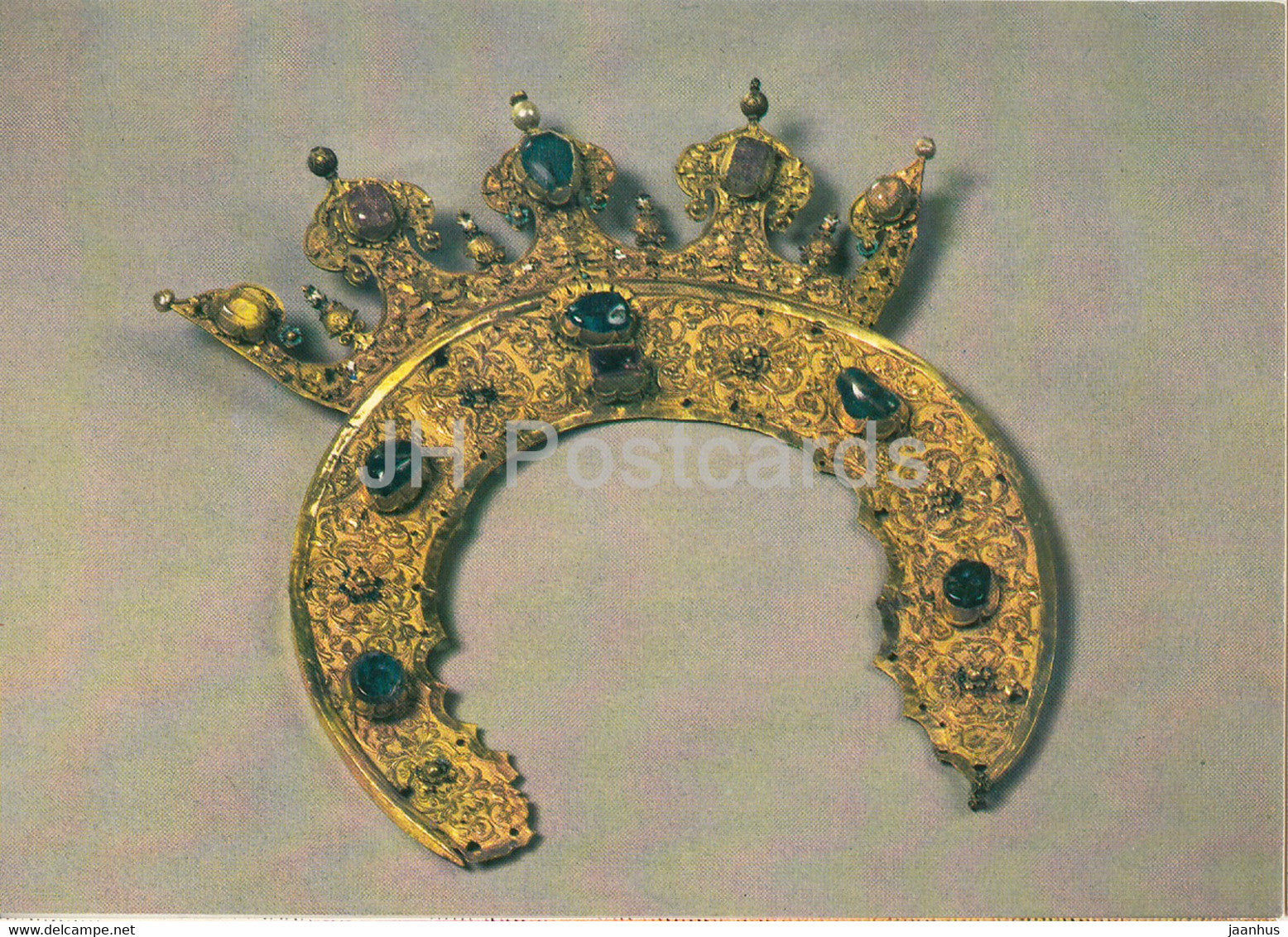 Gold and Silverwork in old Russia - Diadem, 16th century - 1983 - Russia - USSR - used - JH Postcards