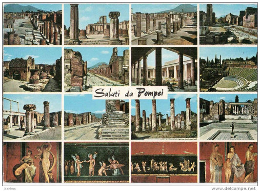 Saluti da Pompei - ruins - Pompei - Campania - 247 - Italia - Italy - used - JH Postcards