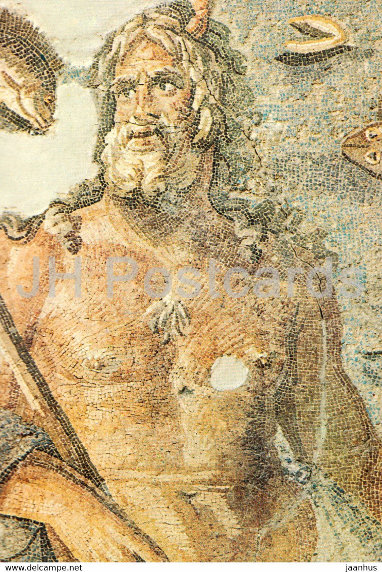 Mosaic of the Calender with Oceanus and Thetis - 1987 - Turkey - used - JH Postcards
