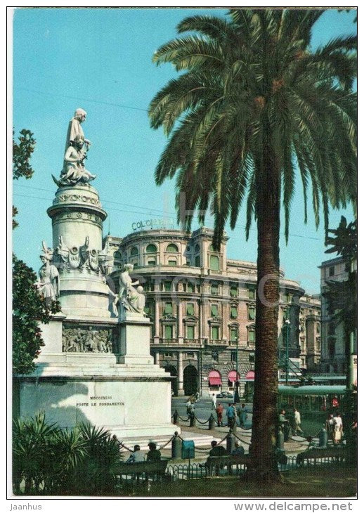 Monumento a Cristoforo Colombo - monument to Christopher Columbus - Genova - Genoa - 10 - Italia - Italy - unused - JH Postcards