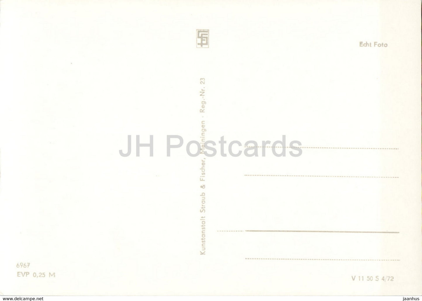 Frauenwald am Rennsteig - Platz des Friedens - FDGB Heim Raymonde Dien - Lenkgrund - old postcard - Germany DDR - unused