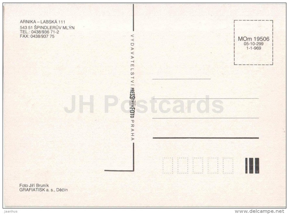 Arnika - Labska - Spindleruv Mlyn - Czechoslovakia - Czech - unused - JH Postcards