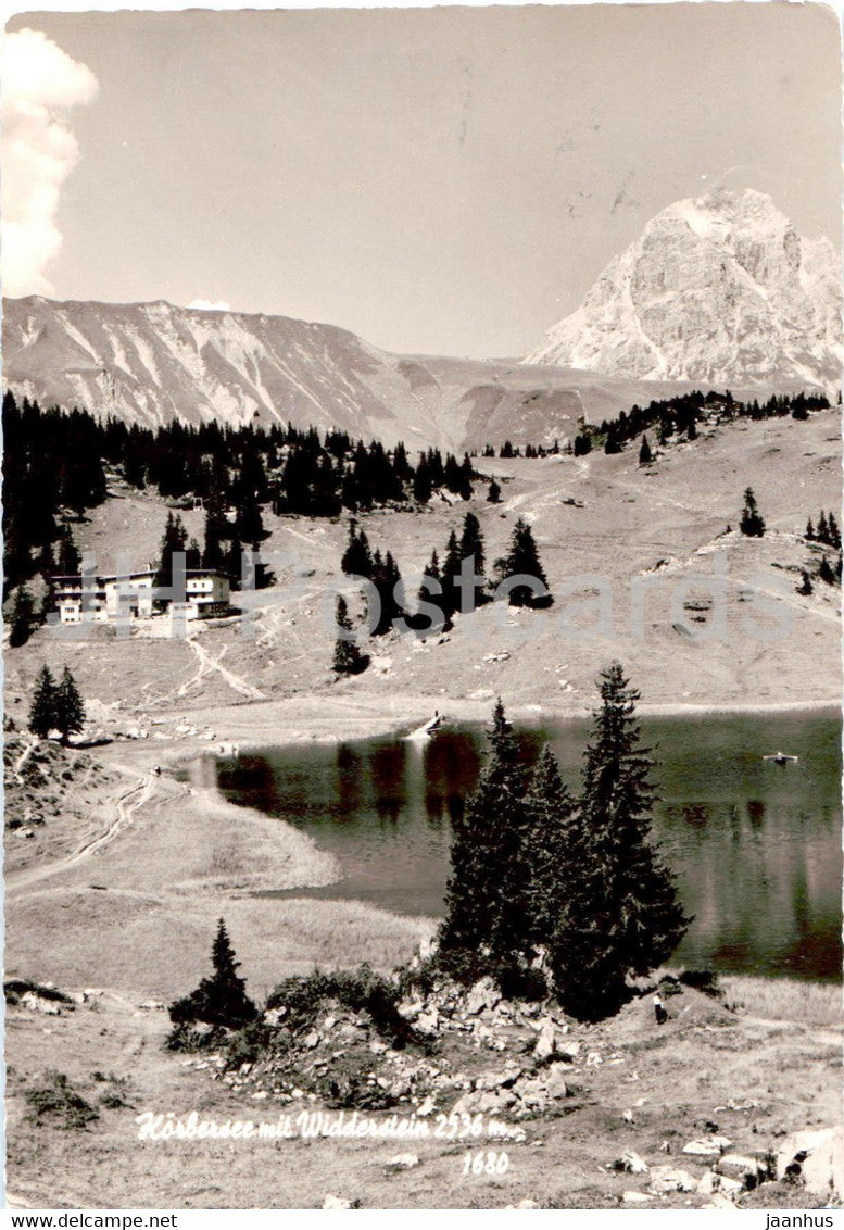 Korbersee mit Widderstein 2536 m - old postcard - 1964 - Austria - used - JH Postcards