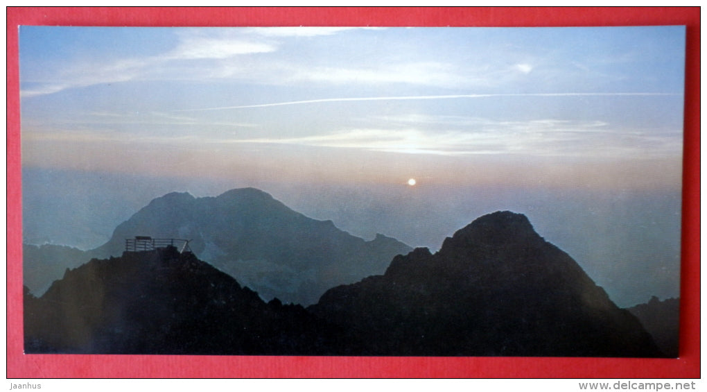 Ladovy , Pysny and Lomnicke peaks - Tatra Mountains - Tatra Poetry - Czech Republic - Czechoslovakia - unused - JH Postcards