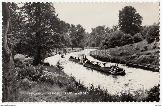 Watford - The Canal - Cassiobury Park - 1 - 1961 - United Kingdom - England - used - JH Postcards