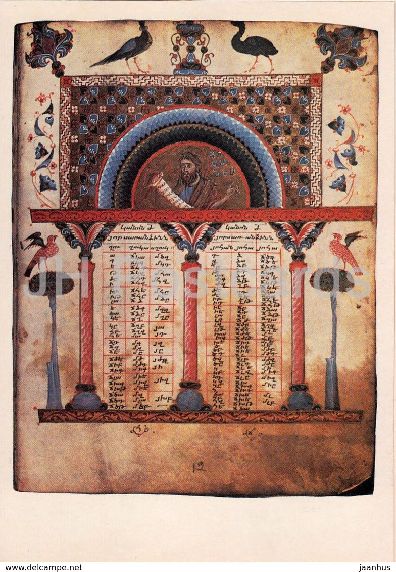 Armenian Miniatures of the 13th 14th centuries - Khoran - Malatia Gospel Book - 1984 - Armenia USSR - unused - JH Postcards