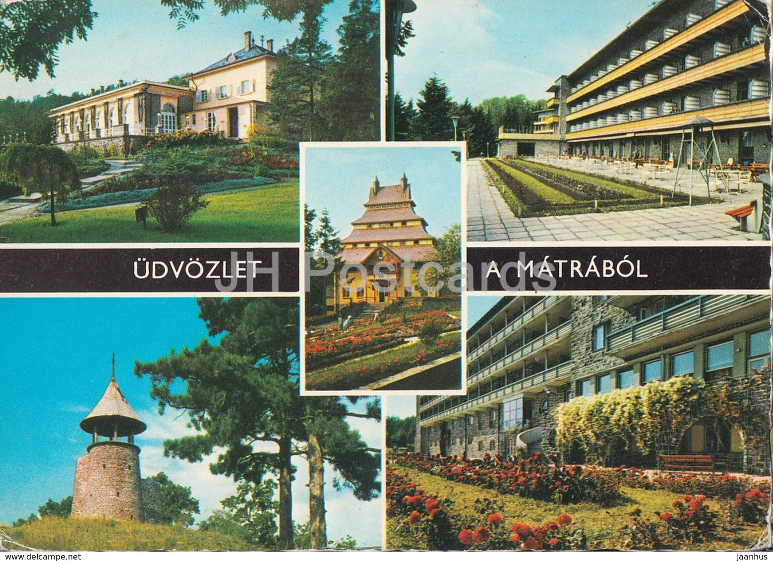 Matrabol - Matra mountains - hotel - multiview - 1972 - Hungary - used - JH Postcards