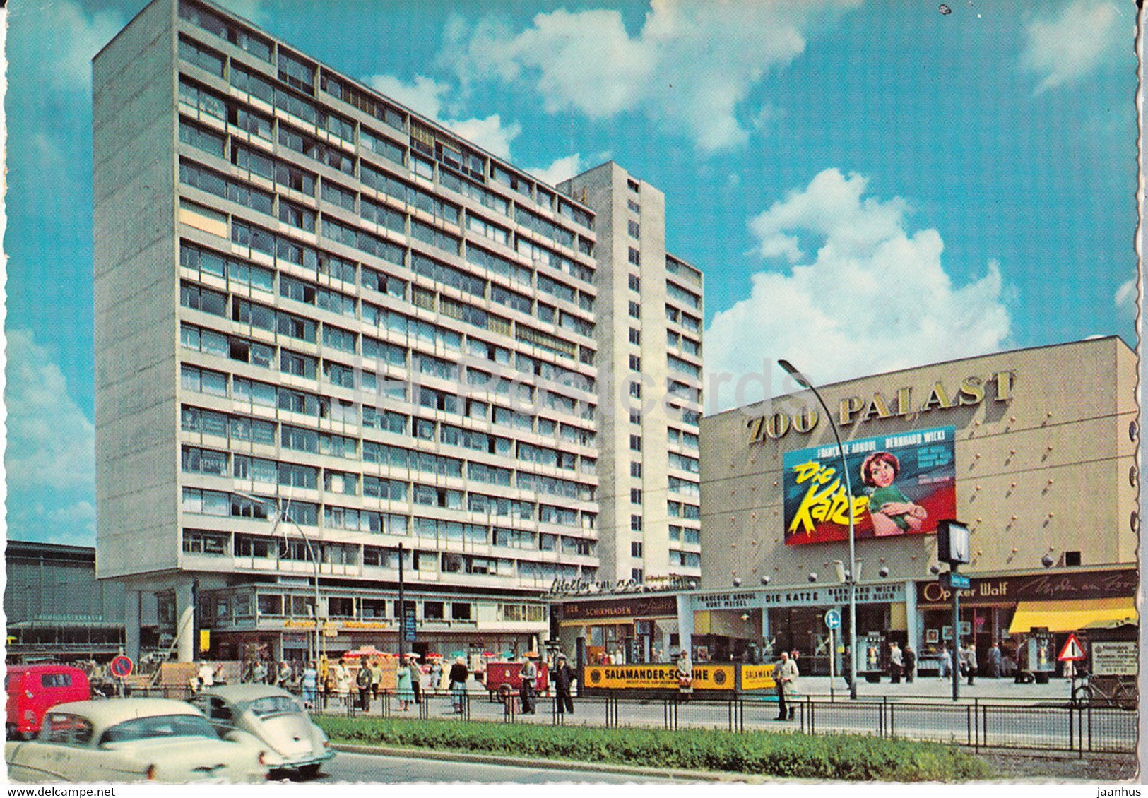 Berlin - Hochhaus - Zoo Palast - car - 1964 - Germany - used - JH Postcards