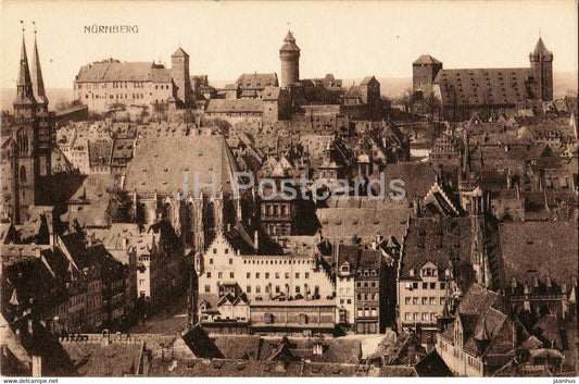 Nurnberg - Nuremberg - general view - 2759 - old postcard - Germany - unused - JH Postcards