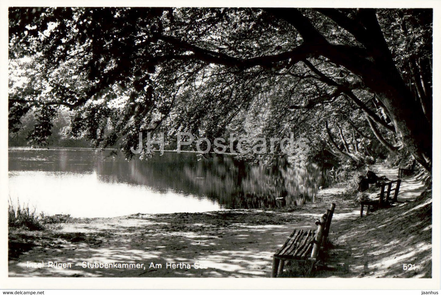 Insel Rugen - Stubbenkammer - Am Hertha See - 1935 - old postcard - Germany - unused - JH Postcards