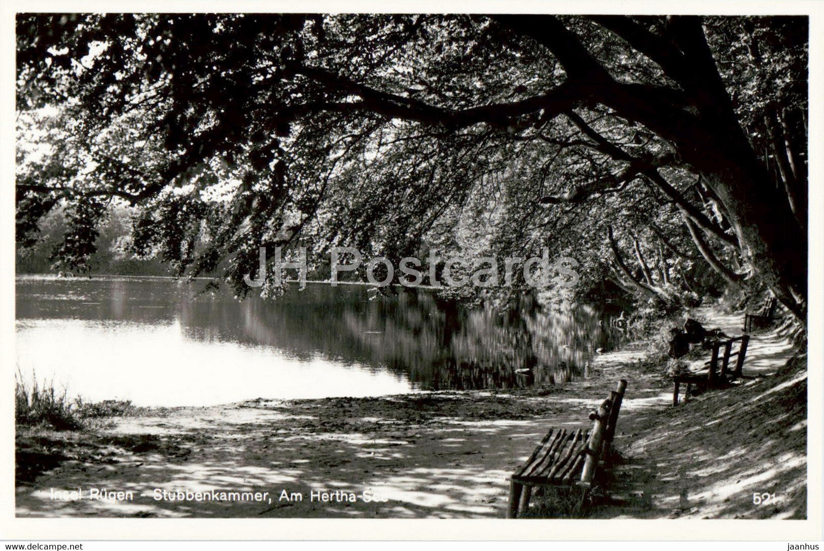 Insel Rugen - Stubbenkammer - Am Hertha See - 1935 - old postcard - Germany - unused - JH Postcards