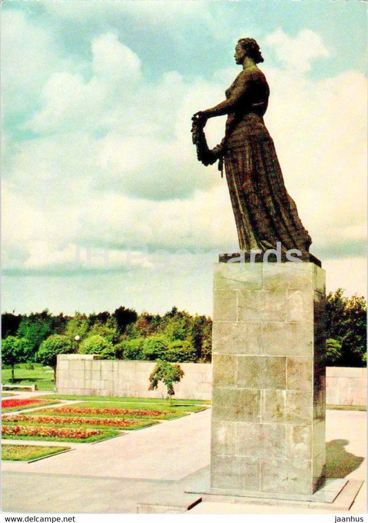Leningrad - Piskaryovskoye Memorial Cemetery - Monument to the Heroic Defenders - 10 - 1966 - Russia USSR - unused - JH Postcards