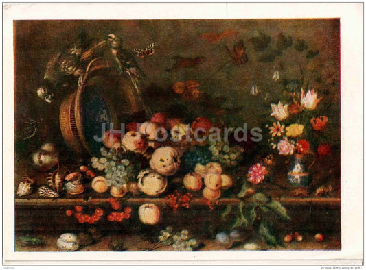 painting by Balthasar van der Ast - Still Life with Fruits - Dutch art - 1960 - Russia USSR - unused - JH Postcards
