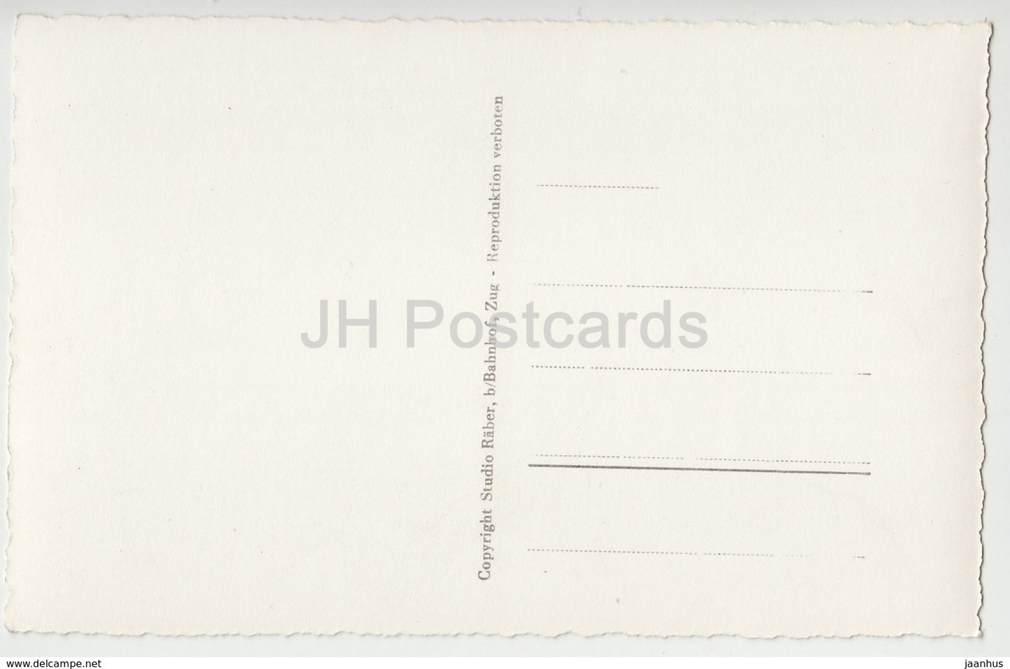 Zug bei Nacht - 12 - Suisse - carte postale ancienne - inutilisée