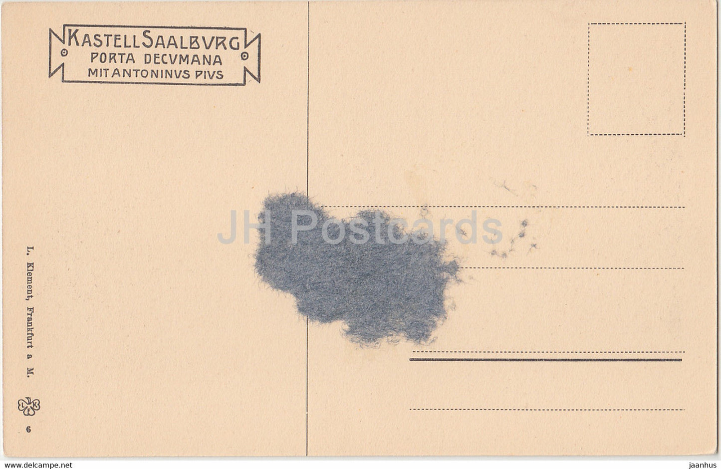 Kastell Saalburg - Porta Decumana mit Antonius Pius - old postcard - Germany - unused