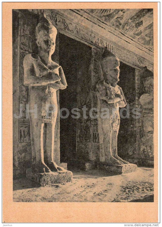 The Great Temple of Abu Simbel , XIII century BC - Egypt - Ancient East Architecture - 1964 - Estonia USSR - unused - JH Postcards