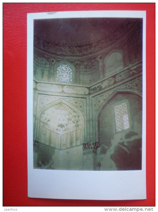 Shirin-biki-aqa mausoleum , interior - Shah-i Zindah Complex - Samarkand - 1972 - Uzbekistan USSR - unused - JH Postcards