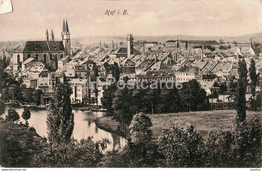 Hof i B - feldpost - military mail - 1917 - old postcard - Germany - used - JH Postcards