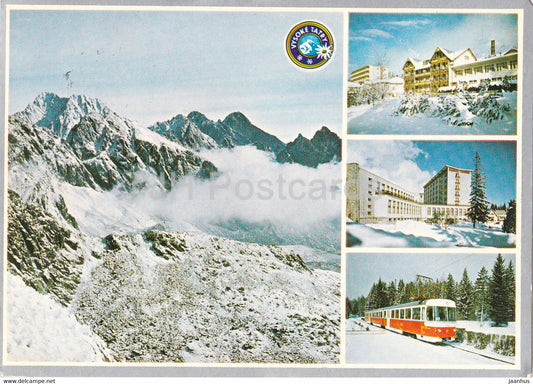 Vysoke Tatry - High Tatras - Velka Studena - Novy Smokovec - power station - tram 1984  Czechoslovakia - Slovakia - used - JH Postcards